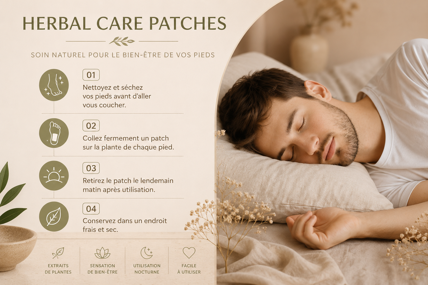 Patchs Bien-être pour les Pieds — Rituel Apaisant du Soir