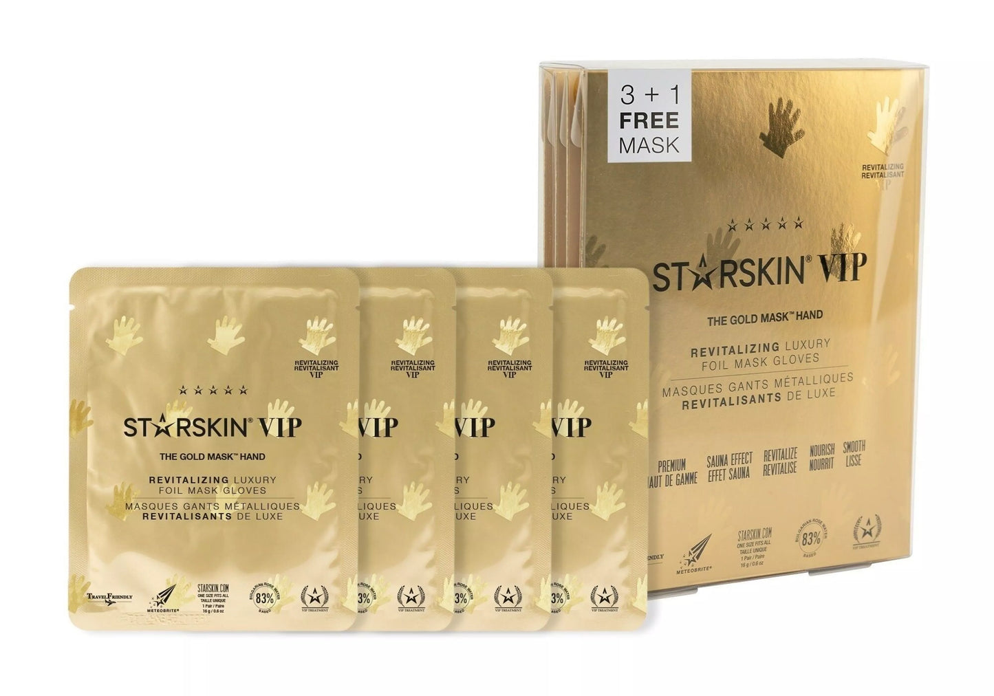 Starskin   LE MASQUE D'OR POUR LES MAINS 3+1 PACK