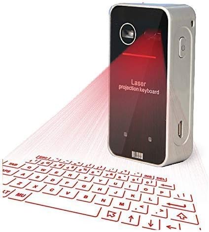 Clavier et souris virtuels Bluetooth à projection laser AGS pour iPhone, iPad, smartphones et tablettes