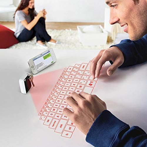 Clavier et souris virtuels Bluetooth à projection laser AGS pour iPhone, iPad, smartphones et tablettes