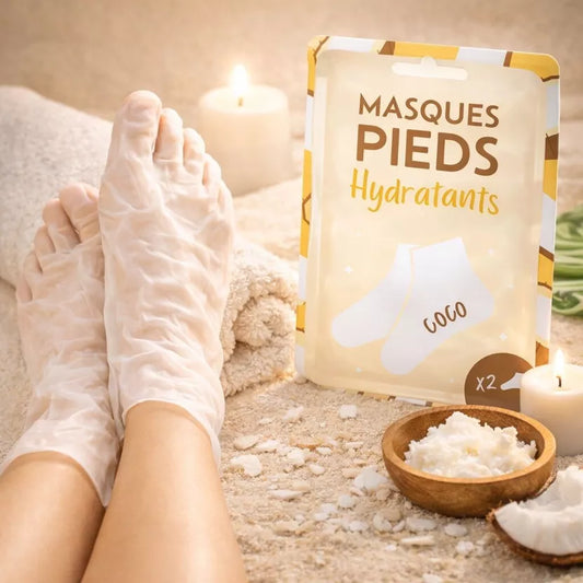 Masque hydratant pieds (2)- Senteur Coco - FRENCH TENDANCE