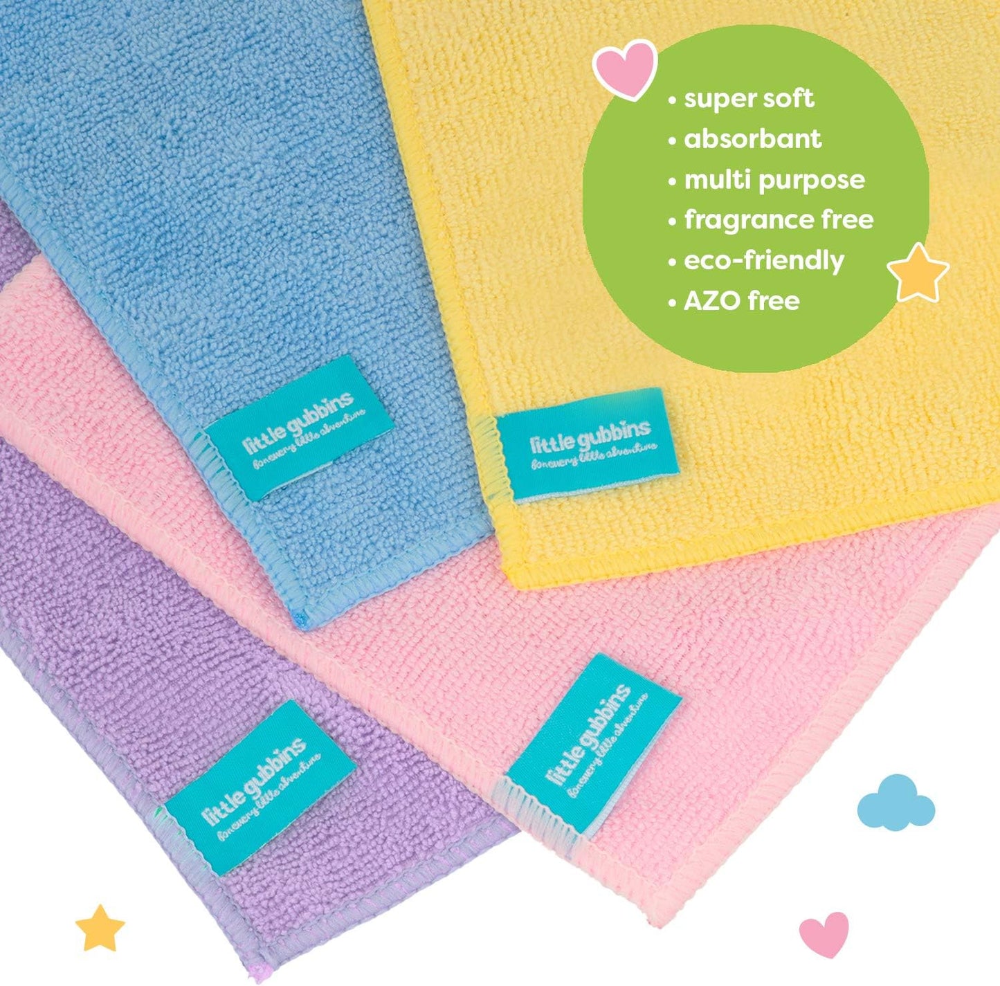 Lingettes pour démaquillage en microfibre soin de la peau