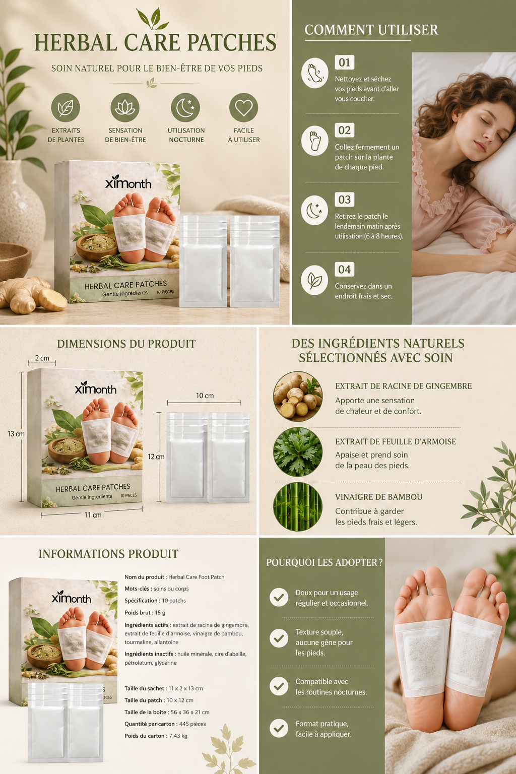 Patchs Bien-être pour les Pieds — Rituel Apaisant du Soir